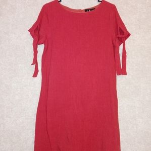 Lulus Red Button Down Dress